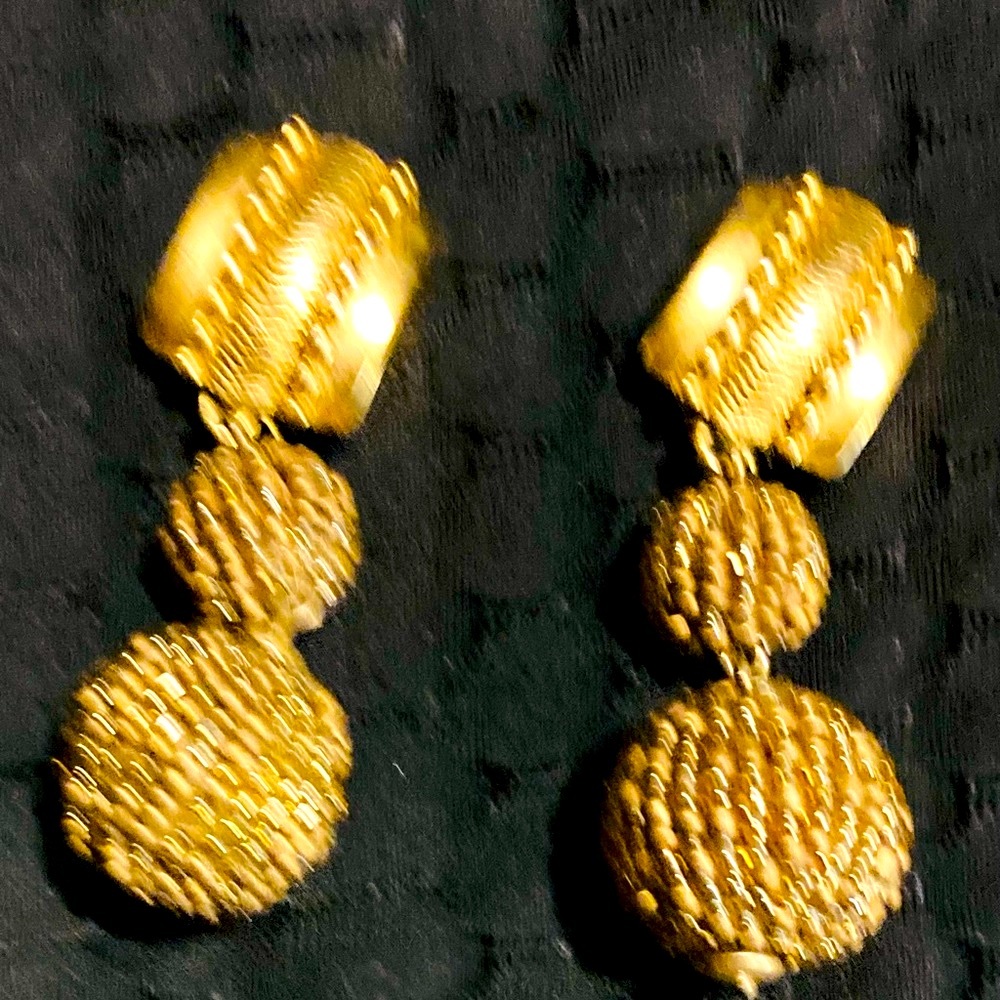 VINTAGE clip on earring of Elegance and beauty and art that is vintage